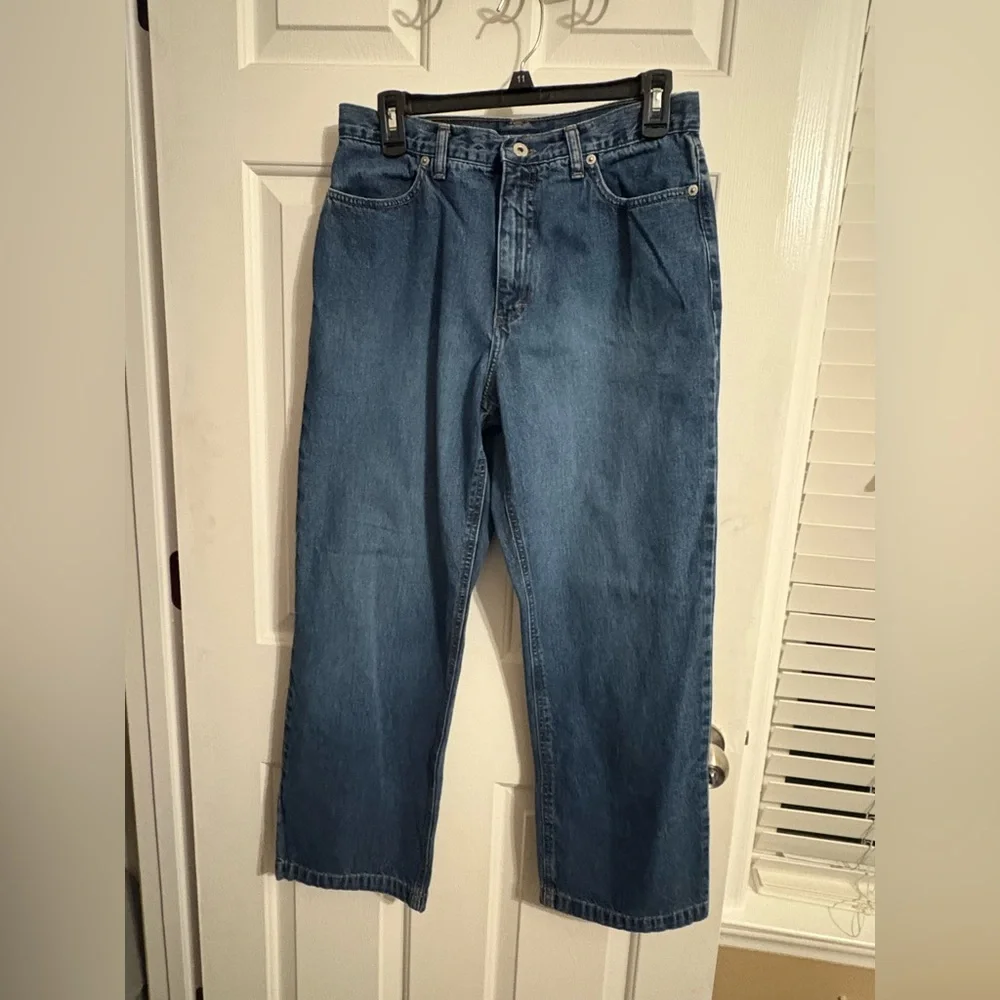 J. Crew Relaxed Fit Blue Jeans Size 12P‎ Vintage Straight leg